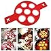 Itian Silicone Pancake Molds Silicone Boulangerie Lave-Vaisselle 7 Cercles, Propre, sain, Facile à Laver