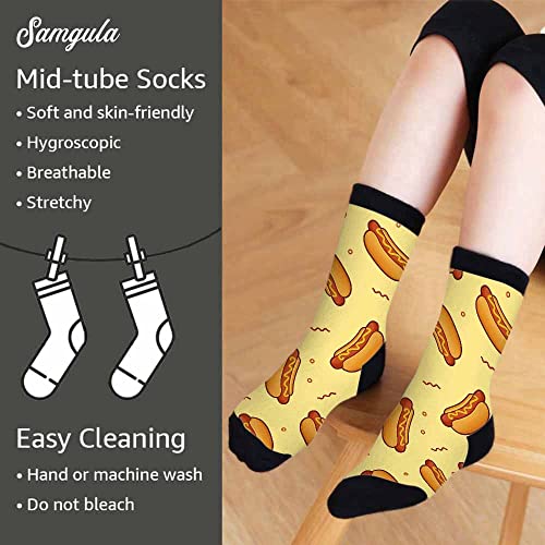 Image of Crew Socks for Woman Size 6-8 Tropical Wildlife Bright Teal Girls Socks