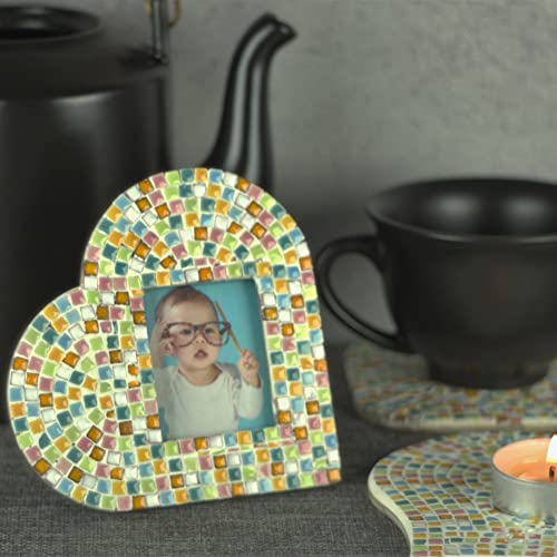 ALEA Mosaic Telaio per mosaico, cuore beige