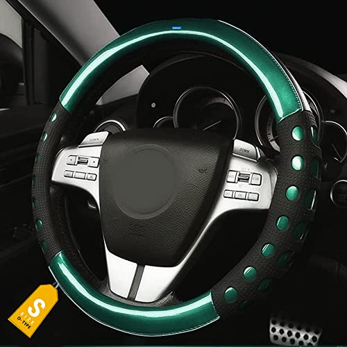 Image of NIKAVI Fashion Steering Wheel Cover (Small- O)(36 cm) Green