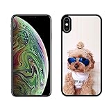 耐久性のあるiPhone XS Maxケースは、少女タイプのサングラス犬で、お友達向けです。