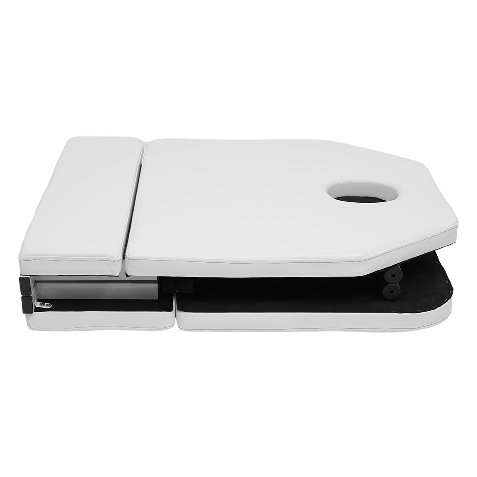 Camilla de masaje, mesa de masaje, banco de masaje, portátil, plegable, PVC, ropa de cama, tratamiento terapéutico, 71 pulgadas, blanco