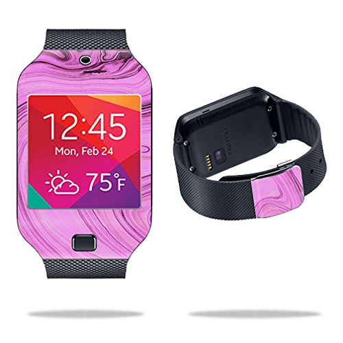 MightySkins Skin Compatible with Samsung Galaxy Gear 2 Neo Smart Watch Cover Skins Sticker Watch Pink Thai Marble