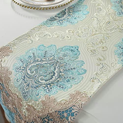 Chemin de table de Noël brodé en dentelle de qualité supérieure - 3