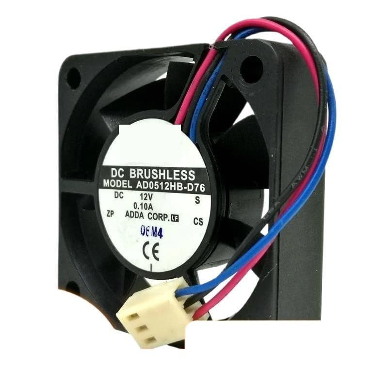 Fácil de reemplazar para 5010 AD0512HB-D76 50mm 12V Ventilador de refrigeración con rodamiento Bolas Doble, Silencio 0.10A para Caja computadora