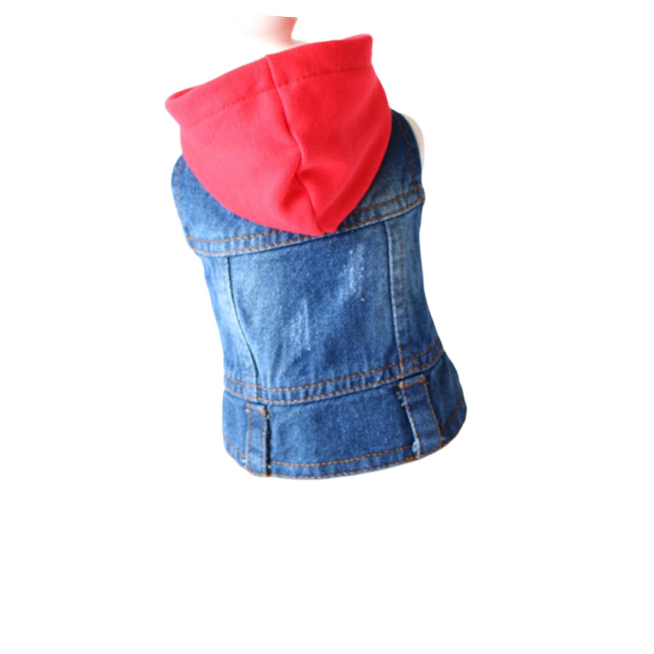 GANAZONO Pet Vests Cool Pet Clothes Denim Spring Summer Autumn Dog Apparel Knitted Hat Xs for Outdoor Wear