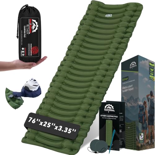 Gear Doctors® Ether 17.5oz Ultralight Camping Sleeping Pad – Backpacking...