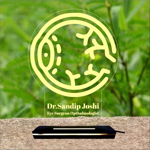 Image of DON'T JUDGE ME CUSTOMISED Doctor Lamp with Doctors Name and Design | Personalized Gift for Doctors (Warm White Color LED Light) (EYE5)