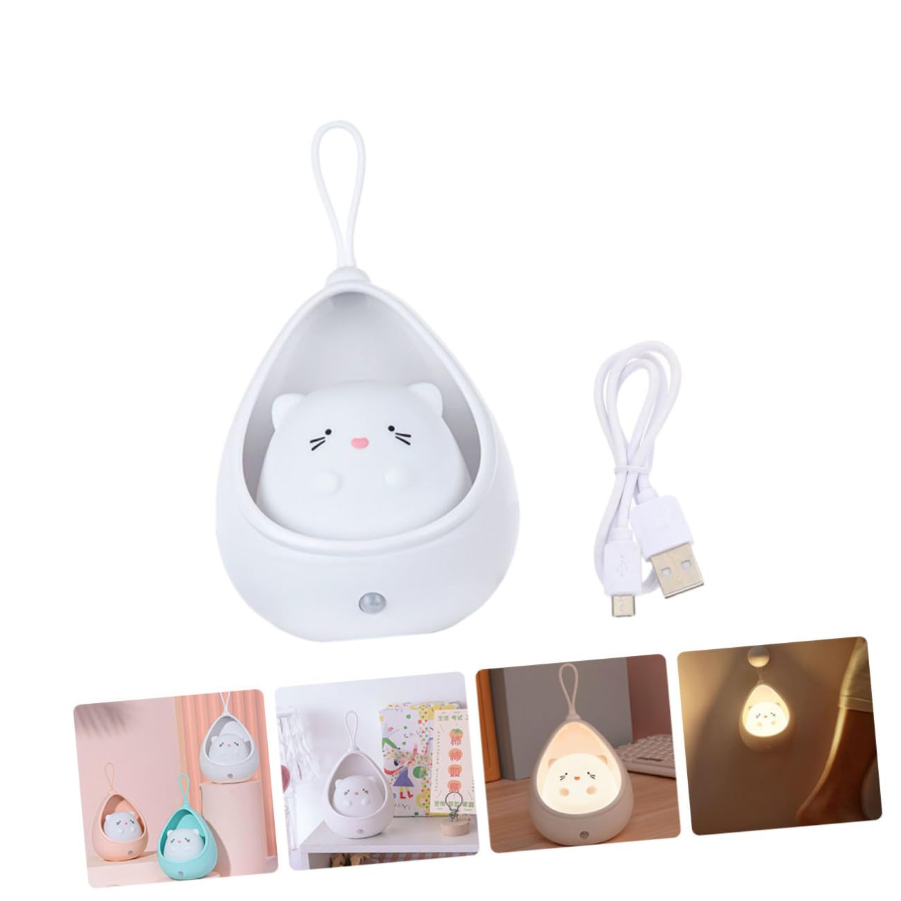 Uonlytech LED Nachtlicht mit Bewegungsmelder USB Aufladbar für Kinderzimmer
