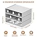 Marbrasse Desk Organizer with 6 Drawers, 3 Tier Stackable Storage Drawers Plastic Makeup Storage, Office Organizers and Storage, Desk Storage Box for Office, School, Home