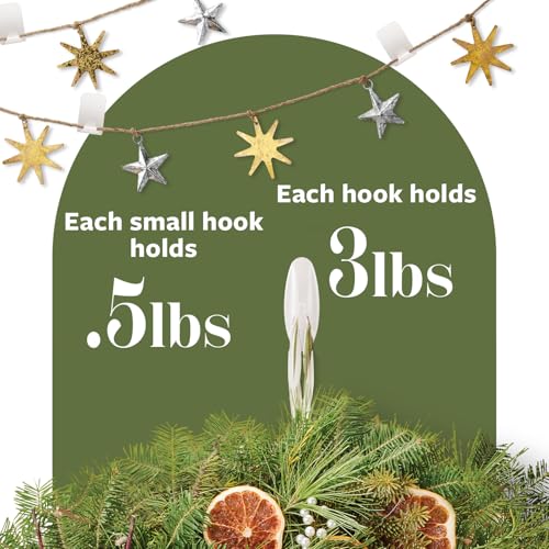 Image of Command Mixed Hooks Pack, Radiant Pearl, 6 /Pack (PRMHP-6ESF)