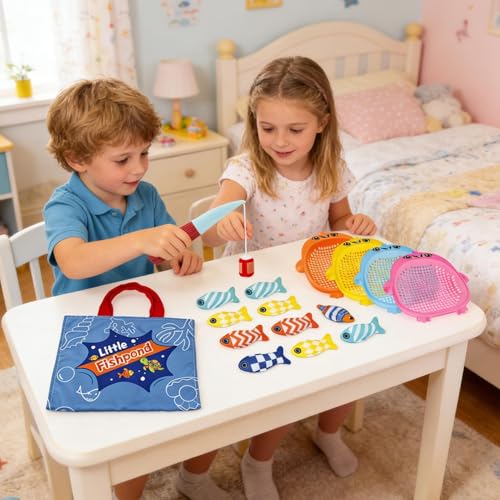 Jeu de pêche éducatif et puzzle interactif lavable pour maternelle - 7