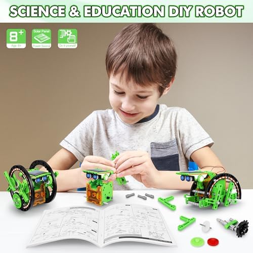 STEM 13-in-1 Education Solar Power Robots Toys for Boys Age 8-12, Educational Toy Science Kits for Kids Experiment Robotics Set Birthday Gifts for 8 9 10 11 12 Years Old — view 6