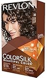 Revlon ColorSilk Hair Color, 30 Dark Brown 1 ea (Pack of 5)