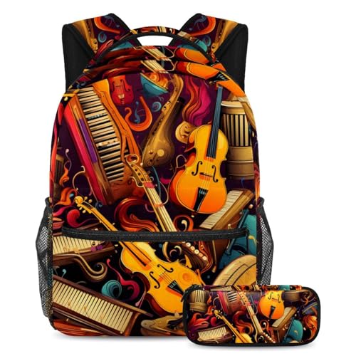 Guitare colorée 31 enfant idéale pour les cours de musique et les trajets avec son sac à dos