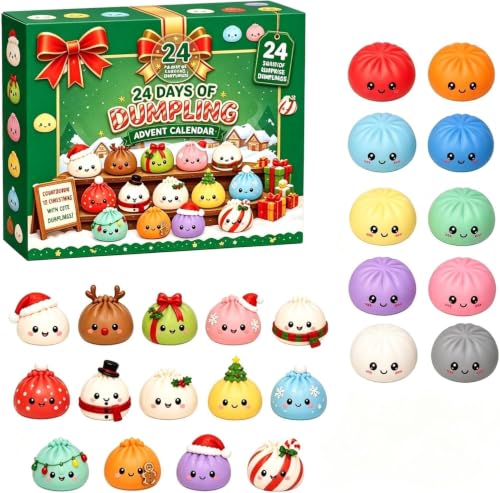 Rkwins Christmas Squishies Advent Calendar Cute 24 Day Countdown Calendar - image 1
