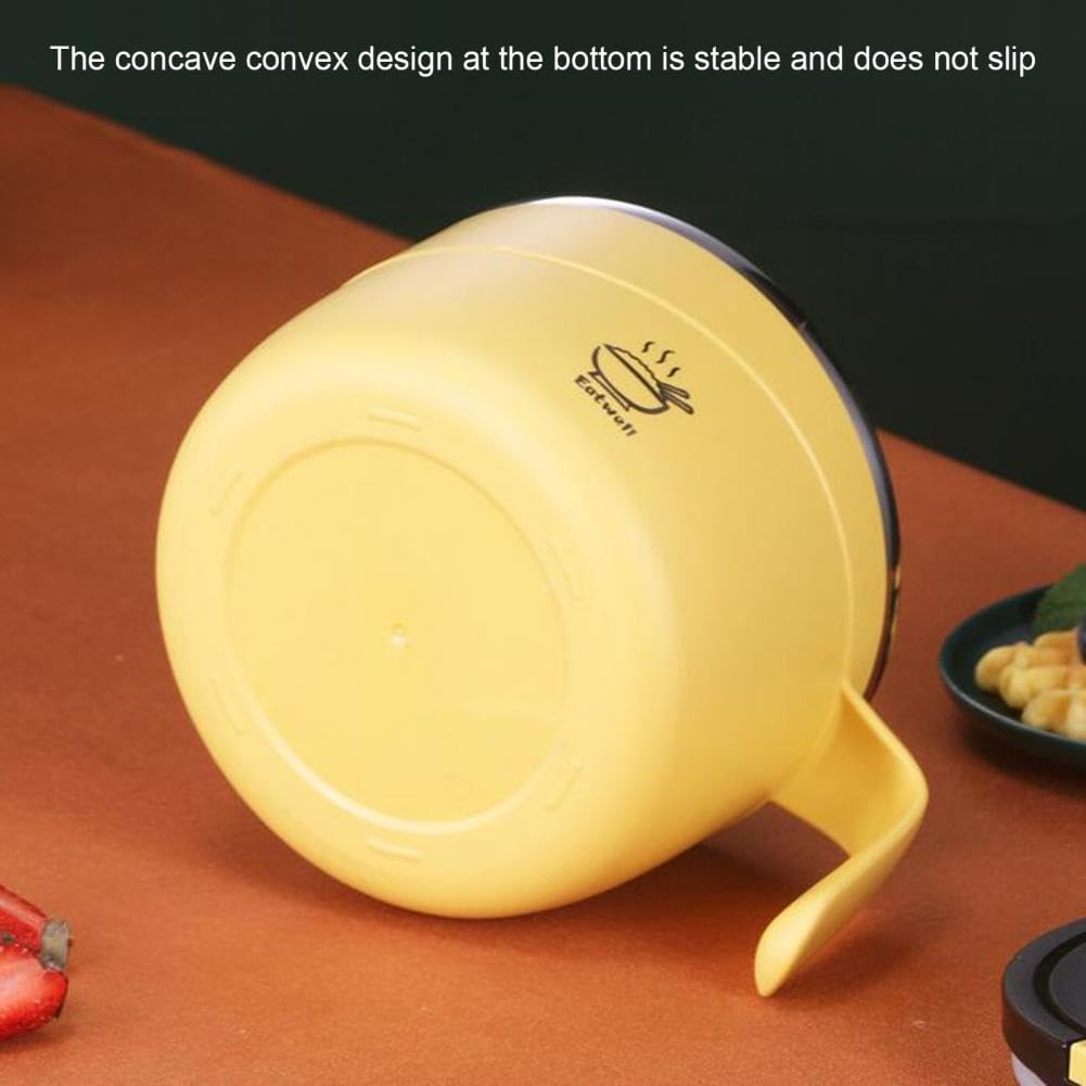 Tazón para ramen, Cuenco De Fideos Instantáneos Con Orificio De Drenaje, Sopa Útil De Cereales De Calidad Alimentaria PP for Dormitorio