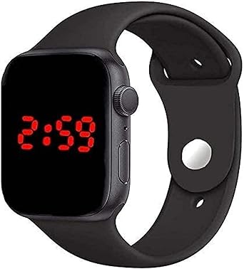 MANDAVIYA Creation Digital Black Dial Led Watch for Kids Unisex Birthday Gift Digital Watch - for Boys & Girls