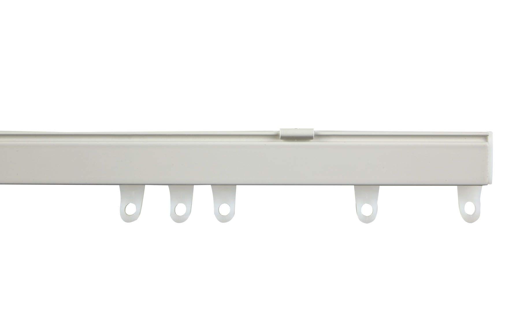 New Edge Blinds White Aluminium Fixed Curtain Track (, 350Cm)