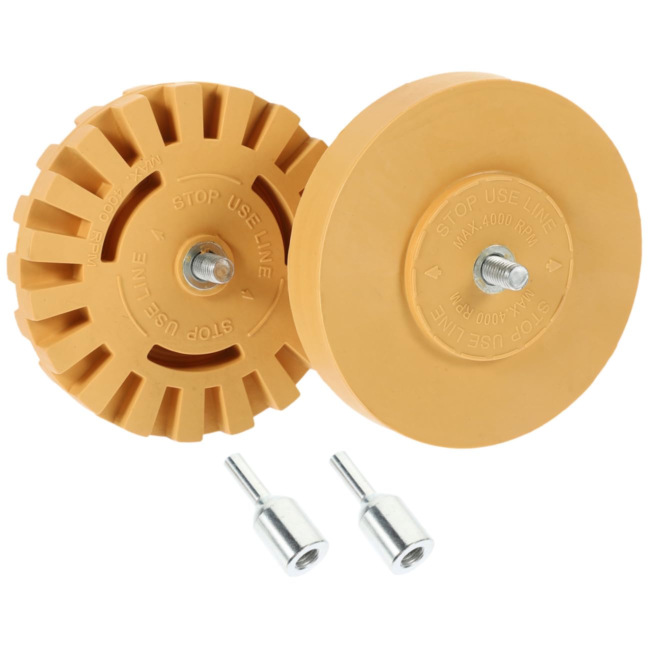 NUOBESTY 2 Stück Teiliges Gummirad Entferner Werkzeug für Auto Aufkleber Kleberadierer Decal Eraser Wheel mit Hoher Haltbarkeit und Hitzeableitung Schonend für Fahrzeugoberflächen Geeignet
