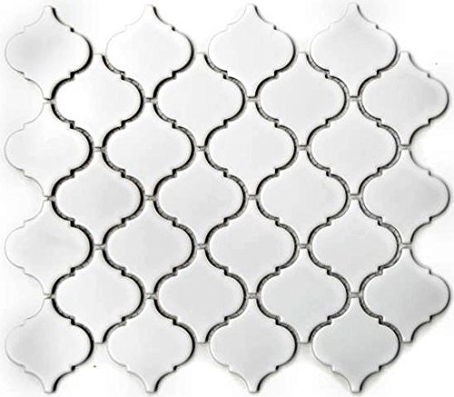 Carrelage mosaïque vintage en céramique Florentine - Blanc mat - Pour sol, mur, salle de bain, cuisine, salle de bain - WB13-11WM Cover