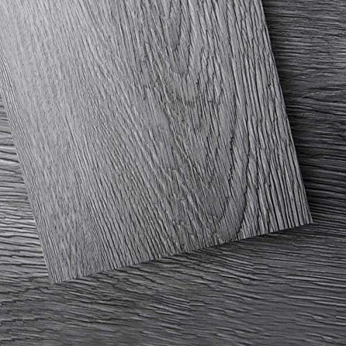 Image of Art3d 12-Pack Peel and Stick Vinyl Floor Tiles (18 Sq.Ft), Deep Gray