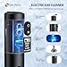 Ear Wax Removal, Upgraded Electric Ear Cleaner with 3 Adjustble Modes - Ear Wax Removal Kit with 6 Reusable Replacement Tips, LED Display, IPX7 Waterproof, USB-C Charging, Effective Ear Cleaning Kit