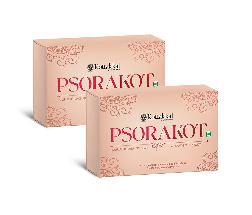 Kottakkal ayurveda PSORAKOT Ayurvedic Handmade Soap 150 gm (Pack of 2) Recommended in the condition of Psoriasis, Fungal infections and Dry skin-image-15