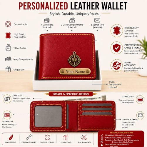 Image of Premium Corporate Gift Set | Personalized Wallet, Passport Cover, Keychain & Sunglass Cover | Customized Gift for Men