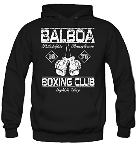 uglyshirt87 Balboa Boxing Club Kapuzenpullover | Männer | Herren | Vollkontakt | Boxen | Boxing | MMA | Fight | Sport | Stallone | Film | Gym | M2 (L)