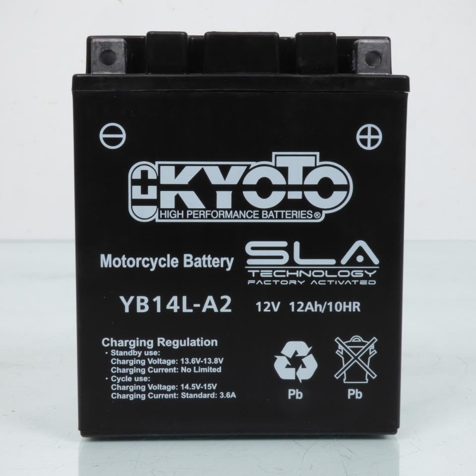 Batterie SLA Kyoto compatible avec Quad Polaris 500 Sportsman 4x4 HO Ebs 2001 à 2013 YB14L-A2 SLA / 12V 14Ah
