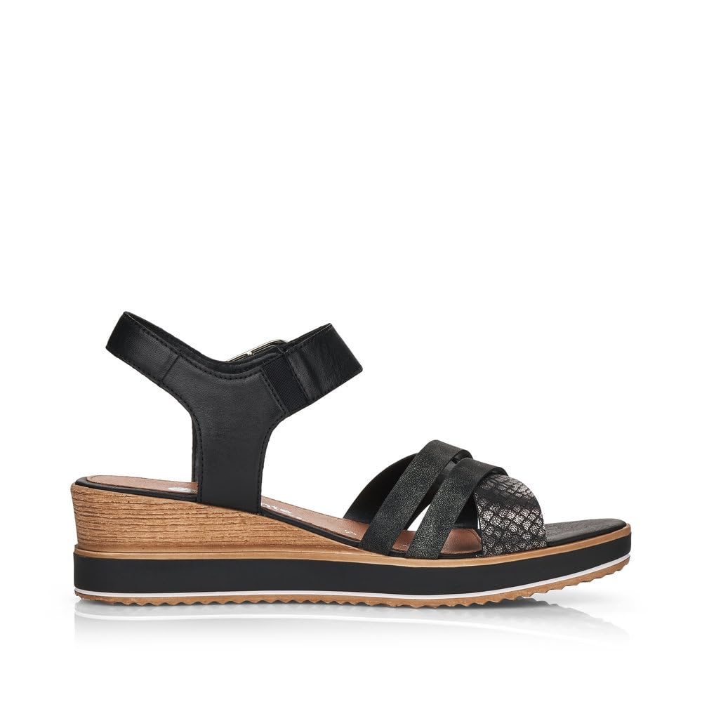 Remonte Damen Keilsandalen D6454, Frauen Sandalen