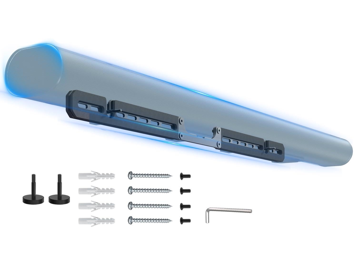 PUTORSEN Soundbar Wandhalterung für Sonos Arc und Arc Ultra - Ultraschlanke Soundbar Halterung, Verdecktes Design, inklusive Wasserwaage und Schutzpolstern aus Schaumstoff, Traglast 10 kg