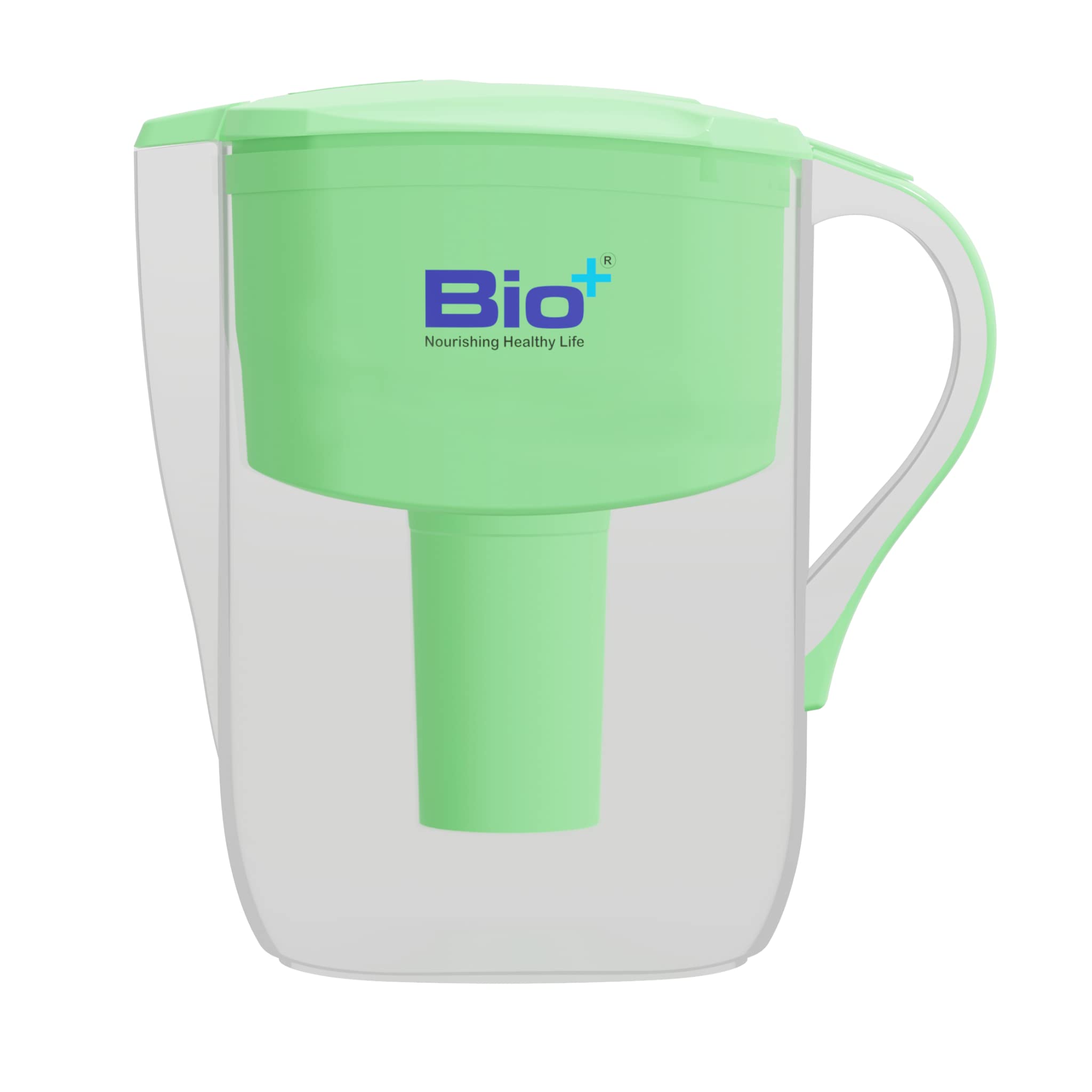 BIO + WITH WORD A-A-A FILTER Antioxidant, Hydrogen-Rich, Alkaline, Mineralising H2AAA + Mineralising Water Joss Jug (Green)