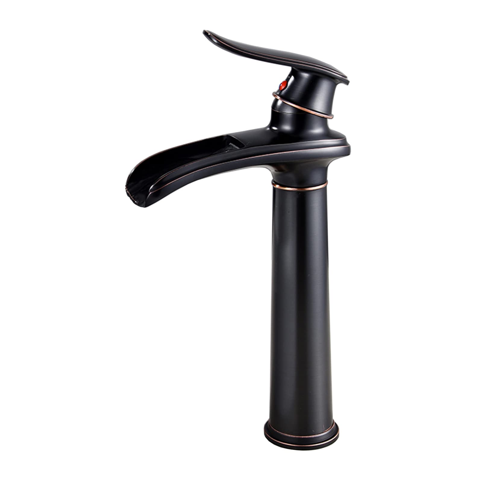Dfghnbvc Black D Faucet Compatible With Bathroom Sink Hot And Cold Water Faucet Bathroom Faucet Single Handle Antique Brass Faucet Bathroom 1 Hole Brass Faucets Lavatory Faucet Black,Black B Mixer,