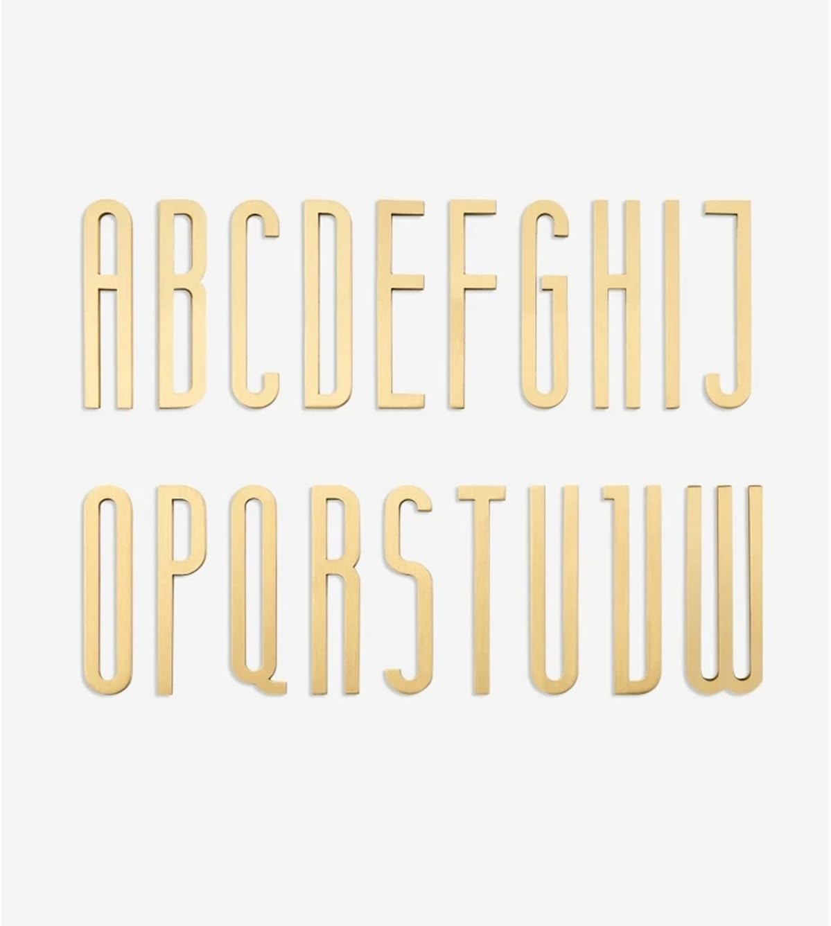 2.76in Golden House Numbers 7cm Brass Modern Modern Letter A-Z Digits 0-9 Apartment Door Number for Outdoor Adress Name Plates Mailbox Label, for Hotel Home Office Home Garden Yard Street,1PC(1) image 5