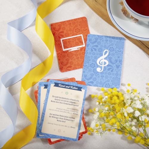 Von ABBA bis Zimtschnecke: Das kuriose Schweden-Quiz | Kartenspiel mit 51 Frage-Karten für Erwachsene und Kinder