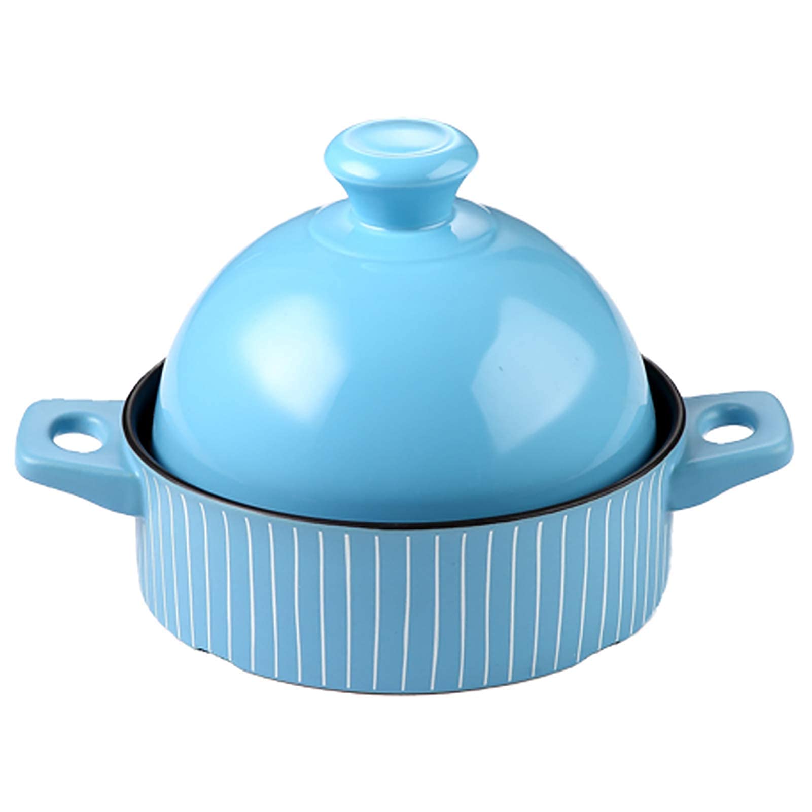 NERDOH Moroccan Cooking Pot with 2 Handle Cooking Pot for Cooking and Stew Casserole Slow Cooker Cooking for