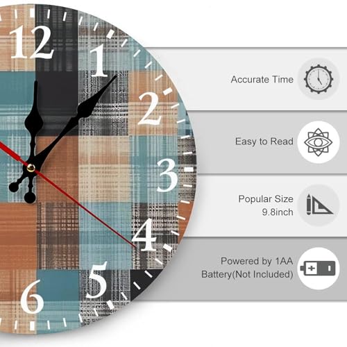 Horloge murale blanche tendance à chiffres arabes 30cm - 4