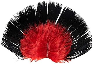 Halloween 80s Mohawk Wig Street Punk Costume Party Cosplay Events Wigs Cap