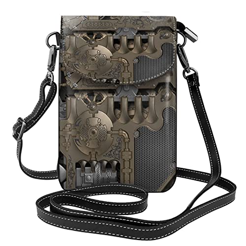 Petit sac à main pour téléphone portable steampunk bandoulière portefeuille