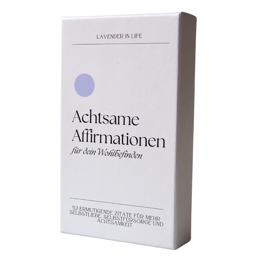 Lavender in Life Affirmationskarten