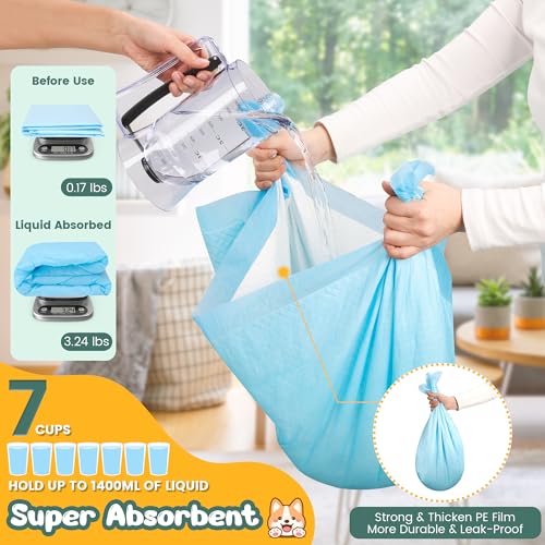 Image of 100 Count Extra Large Dog Pee Pads 28 inch x 34 inch, Super Absorbent X-Large Puppy Pads Disposable Training Pads for Dogs, Quick Drying Leak-Proof Dog Potty Pads for Doggies Puppies