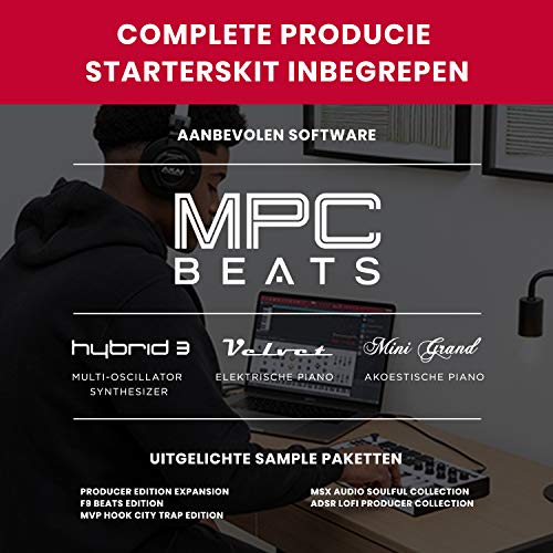 AKAI Professional MPK Mini MKIII - 25-toetsen USB MIDI Keyboard Controller met 8 lichtgevende drumpads, 8 draaiknoppen… - Image 7