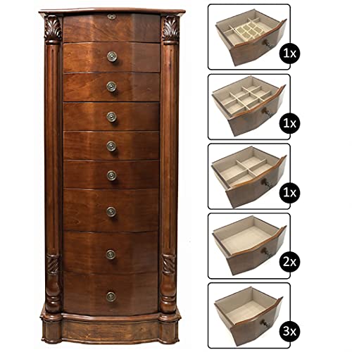 Hives And Honey Florence Walnut Jewery Armoire #TOP5