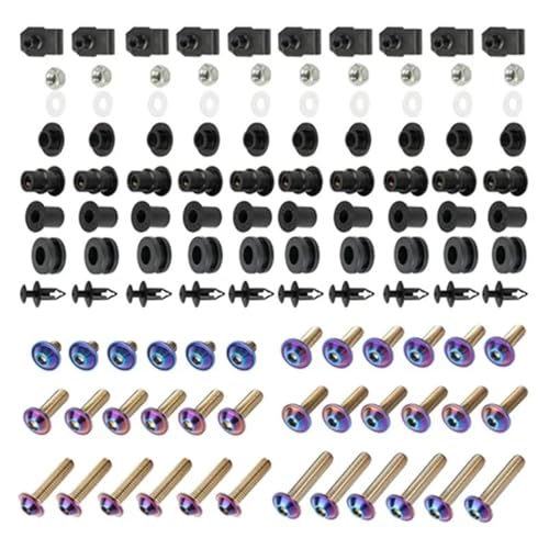 �t�F�A�����O�{���g �o�C�N�p�t�F�A�����O�E�E�C���h�X�N���[���E�X�N�����[ �ɓK������X�Y�L GSX-R600 GSXR750 2001-2003 R1000 2001-2002 �p �X�e�����X���R���v���[�g�E�{�f�B���[�N�E�{���g �ւ��l�W���b�V���[(�F)