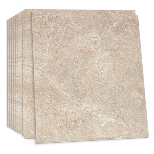 ANHUIB 10 Pcs Fliesenaufkleber Boden Marmor Bodenbelag Selbstklebend Vinylboden Fliesen Rutschfest Fliesenaufkleber Bad Deko Wasserfest Bodenfliesen Vinyl Fliesen 30x30cm Selbstklebende Bodenfliesen