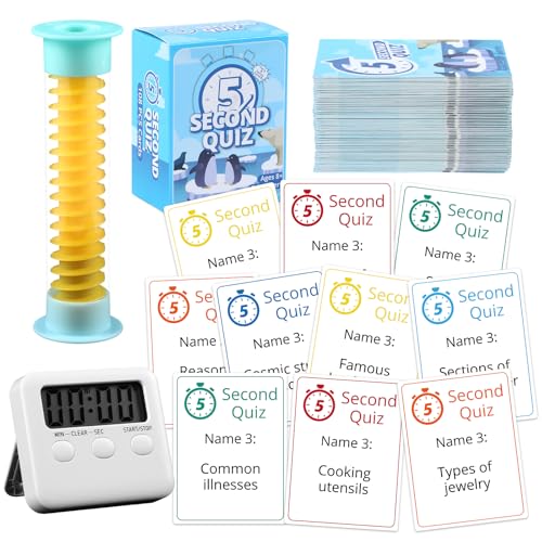 gisgfim Jeu de 5 secondes - 108 cartes de questions