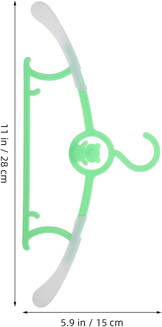 40pcs Expandable Non-Slip Plastic Clothes Hangers, Nursery Closet Organizer for Newborn Boys, Travel-Friendly Garment Storage in Pink Blue Yellow Green