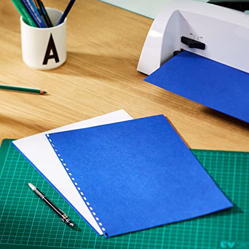 Exacompta 2790C 100er Pack Einbanddeckel DIN A4 für Bindesysteme Forever aus Recycling-Karton dunkelblau. Geeignet zur Verwendung mit Serodo-Bindern, Kunststoffringen, Metallringen und mehr